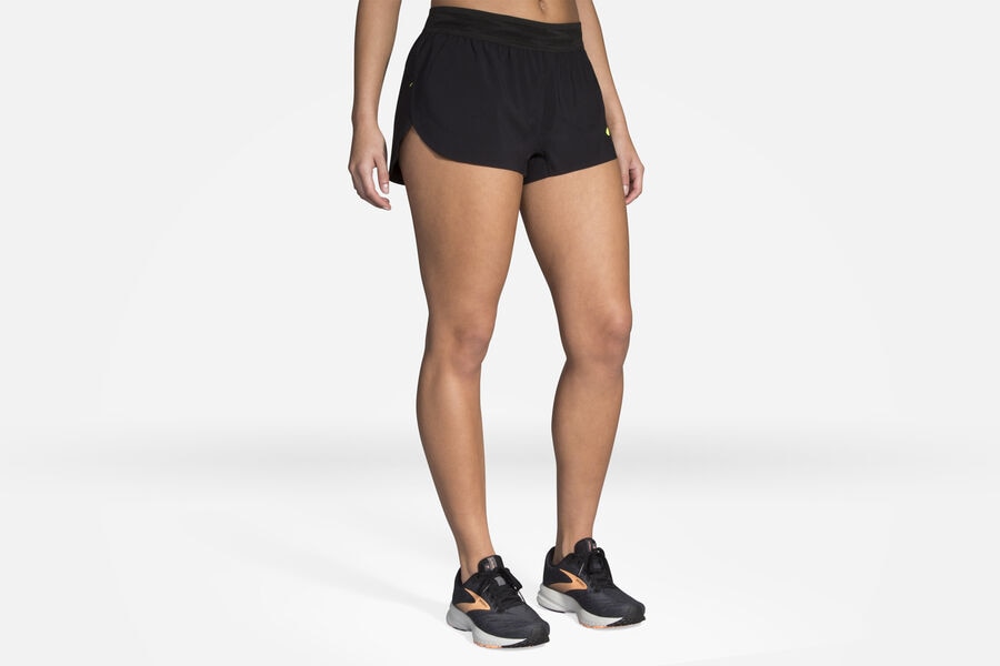 Brooks Women's Elite 2" Split Bottoms Elite/Black/Nightlife ( MIEWH4102 )